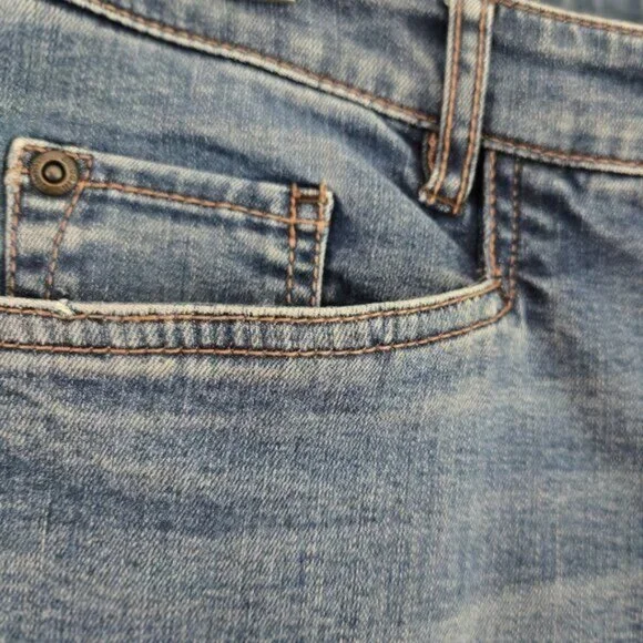 J.Jill Denim Smooth Fit Slim Ankle Jeans Petite Size 6 Blue Wash Cotton Blend - Picture 3 of 6